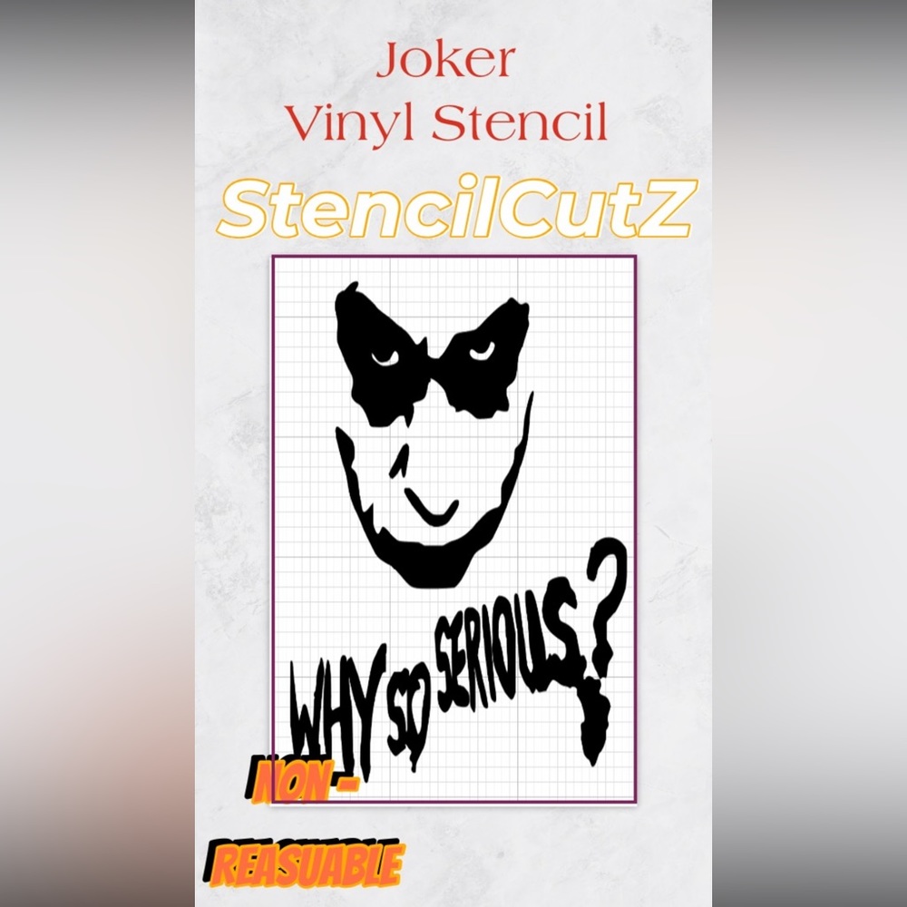 Joker Vinyl Stencil